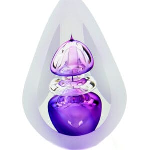Glazen urn Orion big purple